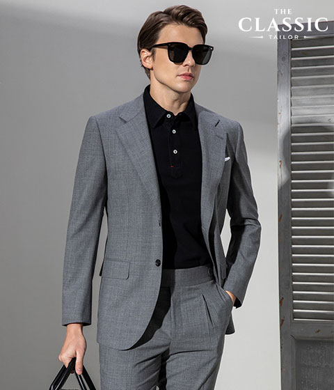 Dòng Vest xám trơn phối áo Polo -Grey Casual