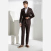 Nâu đậm ve nhọn - Dark Brown Peak Lapel - Ảnh 3