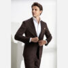 Nâu đậm ve nhọn - Dark Brown Peak Lapel - Ảnh 2