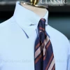 Áo Sơ Mi Pin Collar Houndstooth - Sky Blue - Ảnh 2