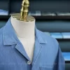 Áo Sơ Mi Ngắn Tay Premium Herringbone Cutaway - Light Blue - Ảnh 3