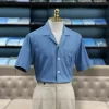 Áo Sơ Mi Premium Herringbone Cutaway - Light Blue