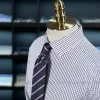 Áo sơ mi nam dài tay – Dáng ôm, họa tiết kẻ ca-rô màu cà phê - Ảnh 3