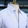 Áo Sơ Mi Kẻ Sọc Xanh - Blue Striped Shirt - Ảnh 2