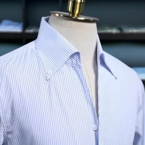 Alternative view of Áo Sơ Mi Kẻ Sọc Xanh - Blue Striped Shirt